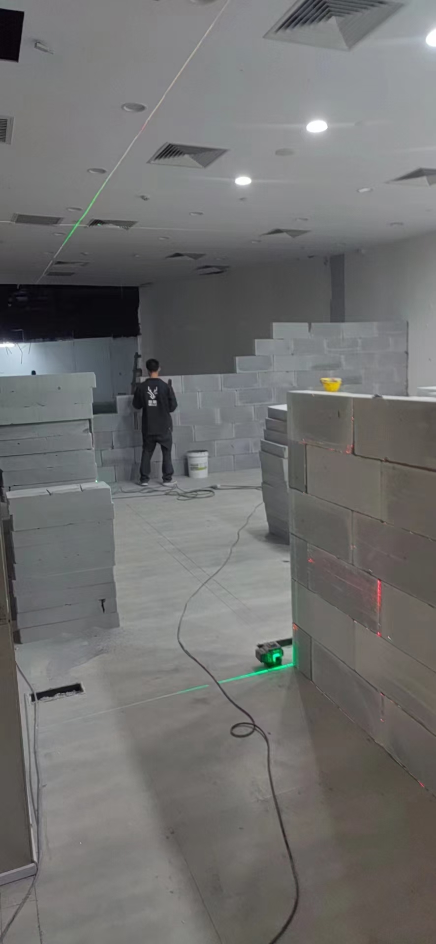 厂房轻质砖隔墙应用